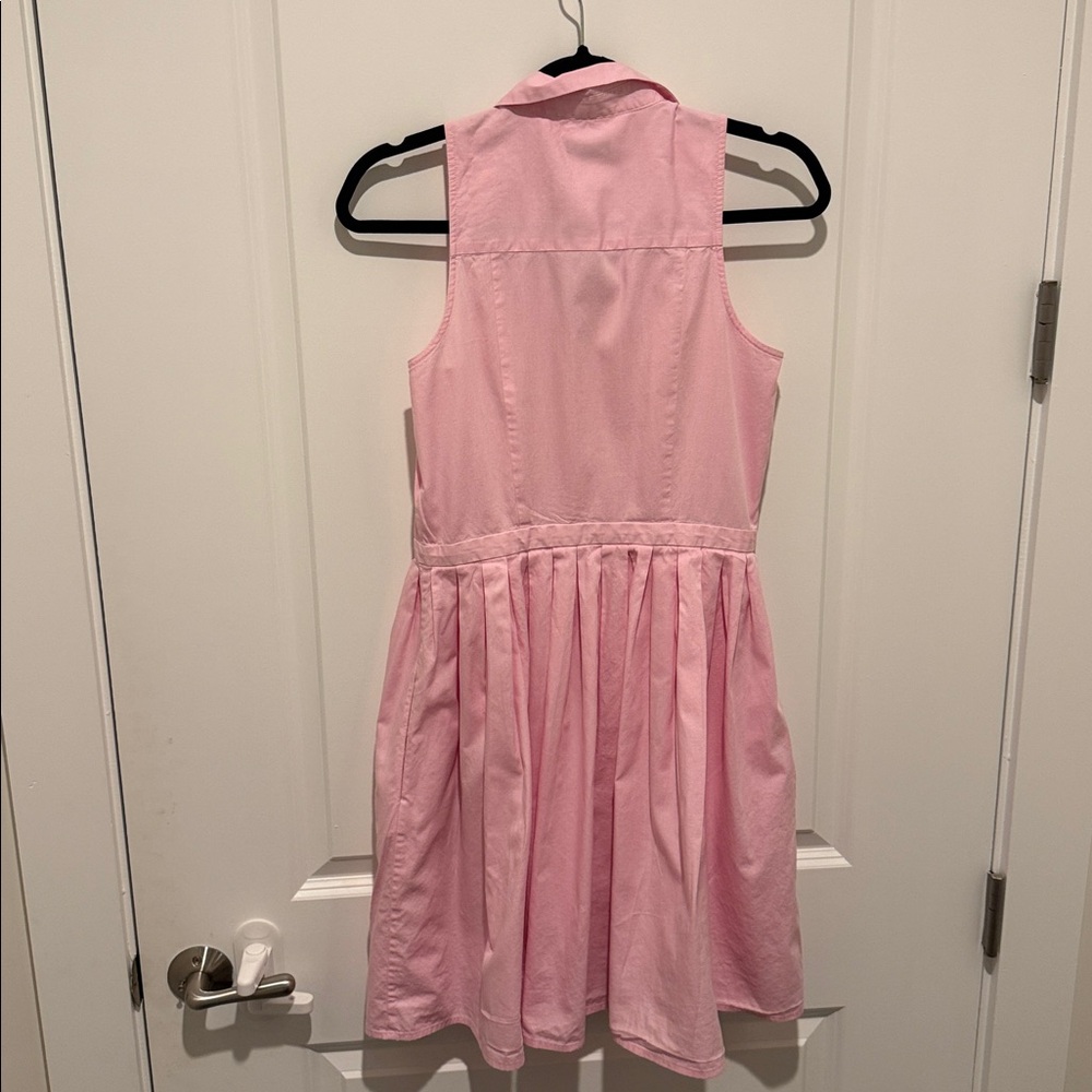 Ann Taylor Pink Button-Down A line dress - Picture 4 of 4
